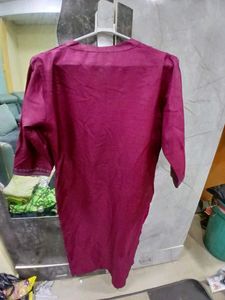 Maroon Embroidered Kurti