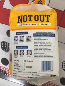 Not Out Adult Diapers Medium