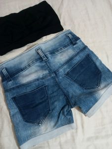 Y2k denim short