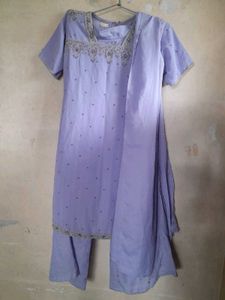 Elegant Lavender Kurta Set