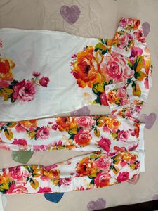 Modestouze attire Floral Kurta Set New Unwashed