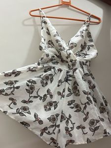 Backless Floral Jumpsuit
