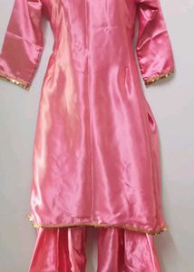Satin Salwar Suit Pink