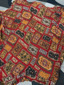 Kids Red Dandiya Skirt Top