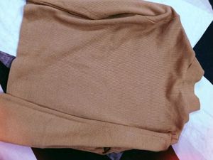 Brown Turtleneck Sweater