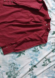 Elegant Burgundy Blouse