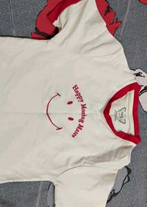 Smiley Face Ringer Tee