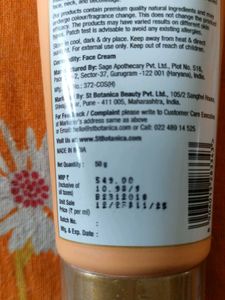 St Botanica Rivayat Face Cream