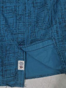 Stylish Blue Patterned Shirt