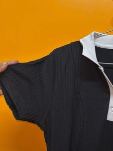 Black &amp; White Polo Dress