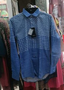 Blue Patterned Shirt