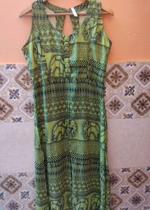 Bplus Vestry Green Georgette Kurti For Women