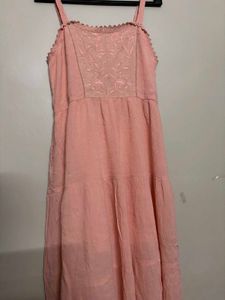 Pink Embroidered Sundress