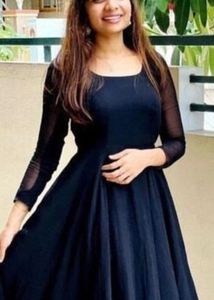 Beautiful New Georgette Black Gown🖤