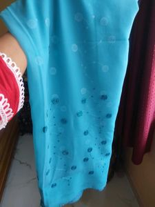 Blue Saree