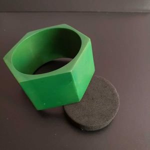 Green Bangle Bracelet