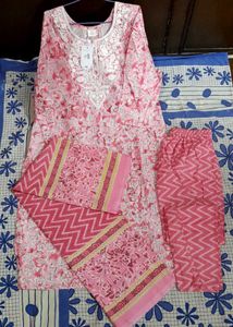 Elegant Pink Kurta Set In 5XL