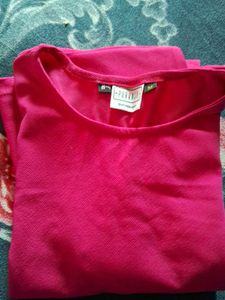 Pink Flounce Hem Dress