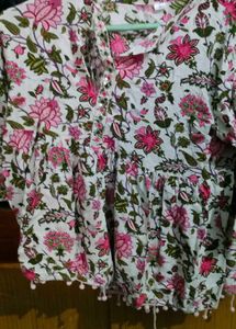 A Floral Print Top