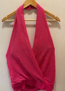 Beautiful Pink Halter Neck Top