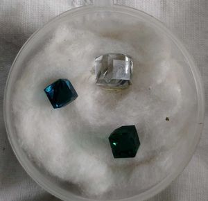 Gemstone Collection Glass Crystal 3 Pcs