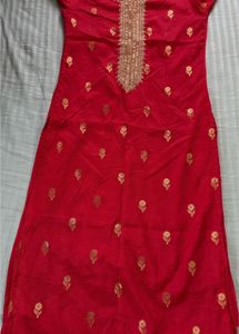 Red & Gold Kurta