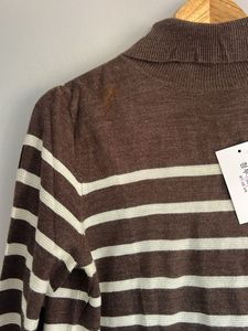 Striped Turtleneck Sweater