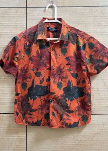 Floral Print Short Sleeve Shirt