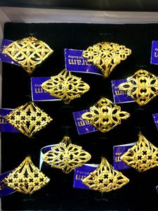 Vintage Gold Plated Filigree Rings