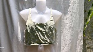 Green Crop Top