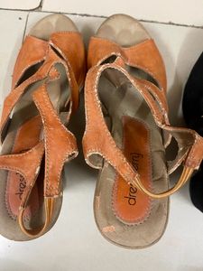 2 Pairs Of Heels And Wedges
