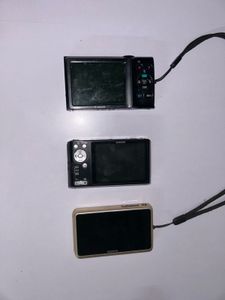 Sony Cyber-shot &amp; Canon Camera Vintage