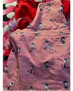 Red  Color Doongree Dress For Kid Of 4 To 5 Years