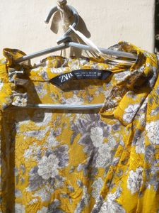 Zara Floral Print Midi Dress