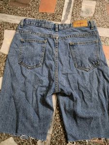 Ripped Denim Shorts
