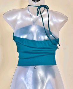 🆕 🎁Buy 2 Get 1 Free 🎁 Piece Teal Halter Top