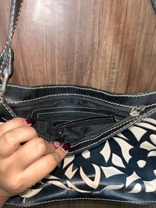 Floral Leather Handbag