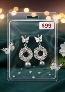 Butterfly Wreath Drop Earrings