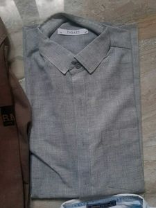 Solid Men Shirt Combo Size L 40