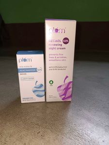 Combo Plum Niacinamide Serm And Retinol Nightcrea