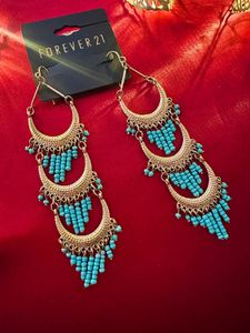 Forever 21 Gorgeous Turquoise Earrings