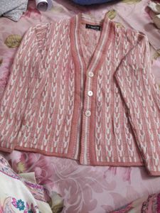 Pink Knit Cardigan