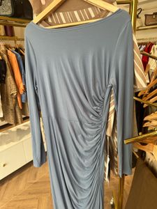Shein Elegant Blue-Grey Maxi Dress