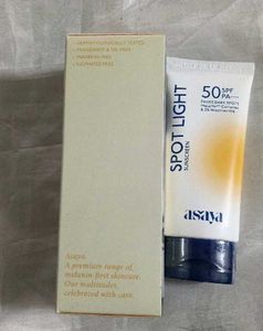 Asaya Spot Light Sunscreen SPF 50