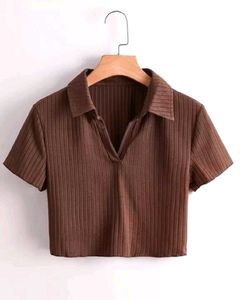 SSS Polo Brown Crop Top