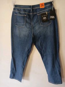 Cropped Denim Jeans