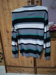 Striped V-Neck Sweater