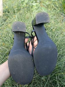 black strappy  classy heel