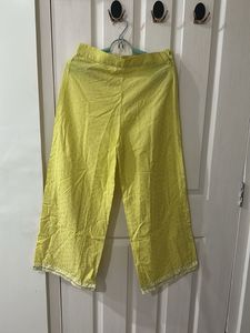 Yellow Wide Leg Pants