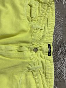 Yellow Wide Leg Jeans